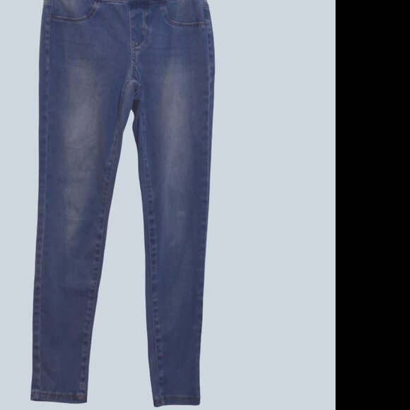 So Blue Jeans Stretch Elastic Belt No Fastener Cotton-Poly-Spand Girls Pants 12 - Picture 8 of 9